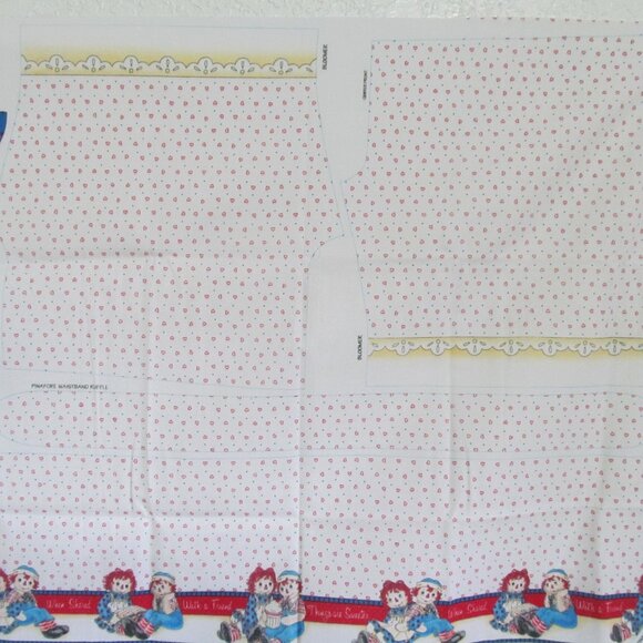 Daisy Kingdom Raggedy Ann doll dress fabric panel - Picture 4 of 8